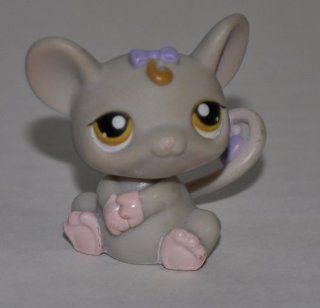 Rat #116 (Grey, Brownish Eyed) Littlest Pet Shop (Retired) Collector Toy   LPS Collectible Replacement Single Figure   Loose (OOP Out of Package & Print): Everything Else