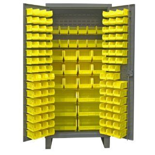 Durham Extra Heavy Duty Welded 12 Gauge Steel Cabinet With 128 Bins, HDC36 126 95, 24" Length x 36" Width x 78" Height: Science Lab Safety Storage Cabinets: Industrial & Scientific