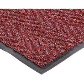 NoTrax 118 Arrow Trax Entrance Mat, for Main Entranceways and Heavy Traffic Areas, 3' Width x 10' Length x 3/8" Thickness, Wine Floor Matting