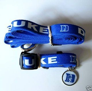 Duke University Blue Devils Pet Set Dog Leash Collar ID Tag LARGE Sports & Outdoors