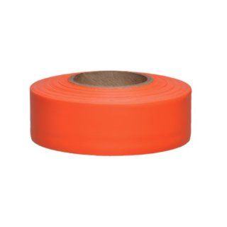 Presco TFOG 658 150' Length x 1 3/16" Width, PVC Film, Taffeta Orange Glo Solid Color Roll Flagging (Pack of 144): Safety Tape: Industrial & Scientific