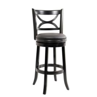 Boraam 29 in. Florence Swivel Bar Stool in Black Sandthru 45729