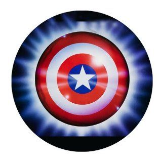 Custom Captain America Shield Mouse Pad Standard Round Mousepad WP 138 : Office Products
