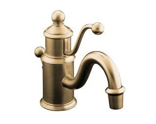 KOHLER K 139 BV Antique Single Hole Lavatory Faucet, Vibrant Brushed Bronze   Touch On Bathroom Sink Faucets  