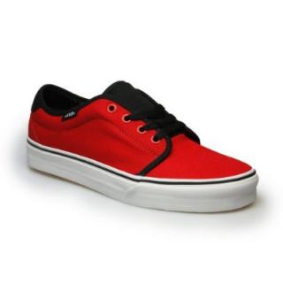Vans 159 Vulcanized Red Black Canvas Trainer: Fashion Sneakers: Shoes