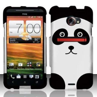 [Townshop]htc Evo 4g LTE Rubberized Design Cover   Panda Bear: Cell Phones & Accessories