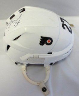 Maxime Talbot Signed Philadelphia Flyers Game Used #27 CCM Helmet SI LOA at 's Sports Collectibles Store