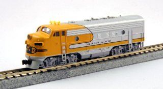 Kato N Scale EMD F7A Locomotive Santa Fe "Yellow Bonnet" with Inserts for Road #304 & #315 Factory Installed TCS DCC Decoder KA 176 2125 1: Toys & Games