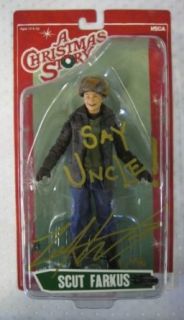 A CHRISTMAS STORY Zack Ward Signed Inscribed Auto Scut Farkus Figure Autograph Numbered /100 OC Dugout Hologram: Zack Ward: Entertainment Collectibles