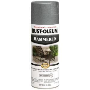 Rust Oleum Stops Rust 12 oz. Protective Enamel Hammered Gray Spray Paint (6 Pack) 7214830