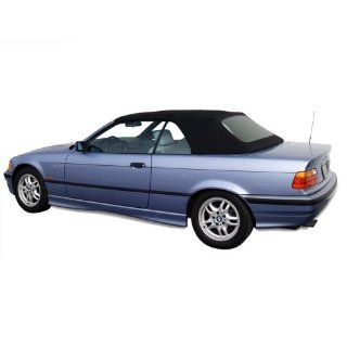 BMW 3 Series E36 Convertible Top, Haartz Stayfast Cloth with Integrated Plastic Window Black: Automotive
