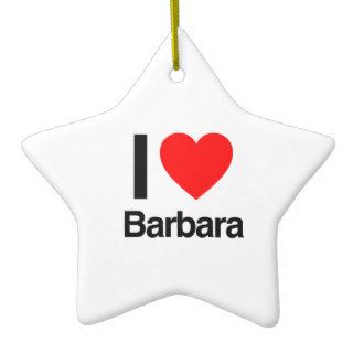 i love barbara christmas ornaments