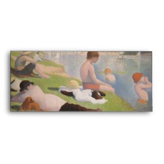 Bathers at Asnieres by Georges Seurat Envelopes