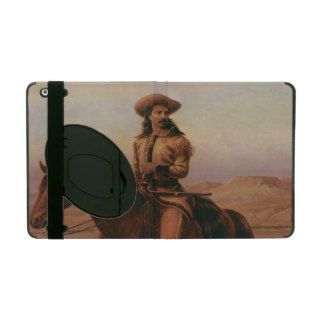 Buffalo Bill on Charlie by Cary, Vintage Cowboys iPad Folio Case