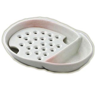 Japanese Ceramic Bowl Angelfish pink spray [17cm x 13cm x 3.2cm] kgr037 501 167: Kitchen & Dining