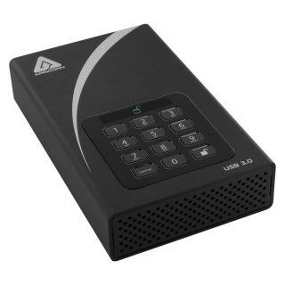 Apricorn Aegis ADT 3PL128 2000 Padlock DT HW Encrypted USB 3.0 Hard Drive: Computers & Accessories