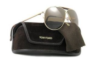 Tom Ford Magnus FT0193 Sunglasses 28J Gold/Tortoise (Brown Lens) 61mm: Clothing