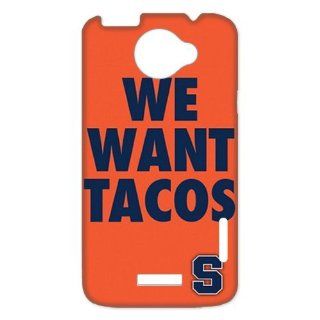 key Custombox NCAA Syracuse University Orange We Want Tacos HTC ONE X Best Durable Plastic Case: Cell Phones & Accessories