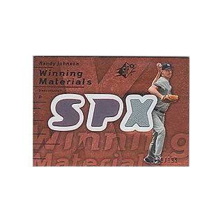 Randy Johnson 2007 Upper Deck SPx "Winning Materials" #WM RJ Authentic Game Used Jersey (Grey) Insert Card Numbered 91 of 199 Made.: Sports Collectibles