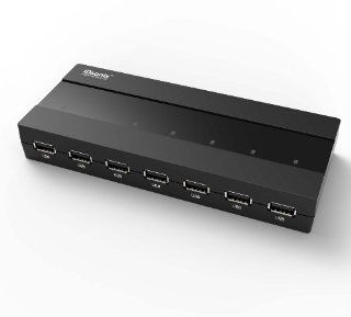 iDsonix™ superspeed 7 Port USB 2.0 External Hub with 5V2A Power Adapter(VIA VL812 Chipset) 7x LED Diagnosing Power and Activity for each Port Computers & Accessories