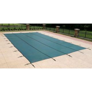 Dirt Defender 15 ft. x 30 ft. Rectangular Green In Ground Pool Safety Cover BWS320G