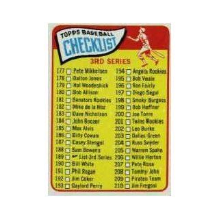 1965 Topps #189 Checklist 3   EX Sports Collectibles