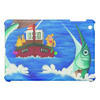 Betty Goes Sea Fishing iPad Mini Cover