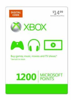 Xbox LIVE 1200 Microsoft Points [Online Game Code]: Video Games