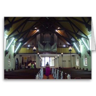 View Along The Aisle Of St Johns Lutheran Near Nor Card