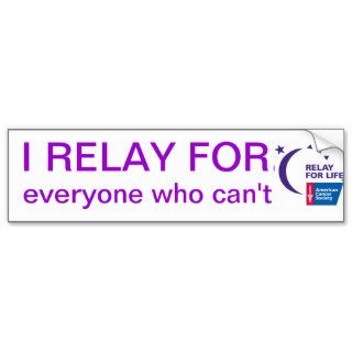 Relay for Life Bumper Sticker