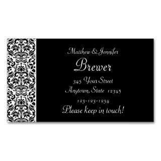 Bride and Groom Contact Information Card Business Card Templates