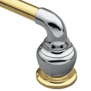 MOEN Decorator 18 in. Towel Bar in Chrome and Polished Brass YB4718CP