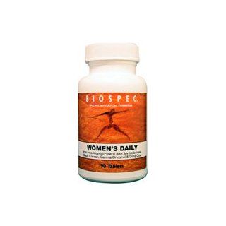 BIOSPEC WOMENS DAILY: Iron Free Vitamin / Mineral / Herbal Complex for Women Can Also be Taken by Men Requiring an Iron Free Supplement. 90 Tablets: Health & Personal Care