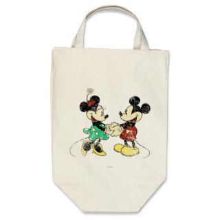 Vintage Mickey Mouse & Minnie Canvas Bags