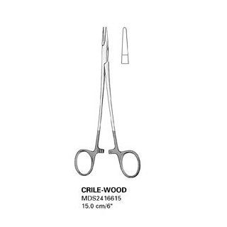 Needle Holders W/ T.C., Crile Wood   Tungsten Carbide, X serrated, 12 inch, 30 cm   1 ea: Science Lab Dissecting Instruments: Industrial & Scientific