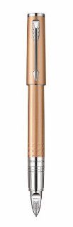 Parker Ingenuity Small Daring Pink Gold with Chrome Trim (CT) 5th Technology Mode Pen (S0959140) : Rollerball Pens : Office Products