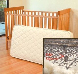 Organic Wool/Cotton Crib 242 Coil Mattress 28x52 : Crib Mattress Pads : Baby