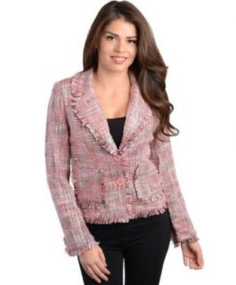 247 Frenzy Tweed Jacket   Pink (Small)