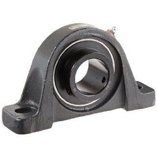 Browning VPS 227 Pillow Block Ball Bearing, 2 Bolt, Setscrew Lock, Contact and Flinger Seal, Cast Iron, Inch, 1 11/16" Bore, 2 1/8" Base To Center Height: Industrial & Scientific
