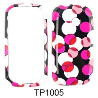 For LG Cosmos 2 VN251 Case Cover   Muiti Pink Polka Dots Black TP1005: Cell Phones & Accessories
