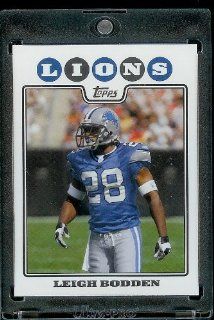 2008 Topps # 252 Leigh Bodden   Detroit Lions   NFL Trading Cards in a Protective Display Case Sports Collectibles