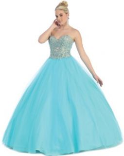 Ball Gown Formal Prom Strapless Wedding Dress #238 at  Womens Clothing store