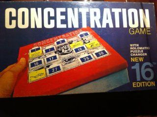 Milton Bradley Concentration Game 16th Edition 1959: Toys & Games