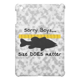 "Size Does Matter"   Funny bass fishing Case For The iPad Mini