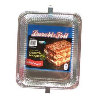 DURABLE FOIL Casserole Lasagna Foil Pan Sold in packs of 12: Kitchen & Dining