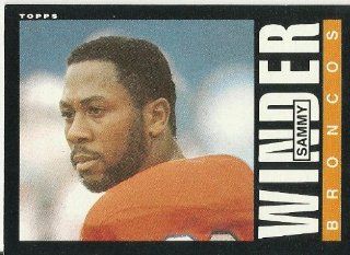 1985 Topps Sammy Winder (Denver Broncos) Football Trading Card #247: Everything Else