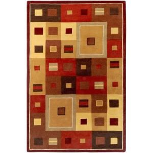Artistic Weavers Michael Burgundy 6 ft. x 9 ft. Area Rug MCL 7014