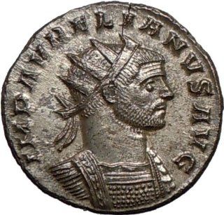 AURELIAN 274AD Silvered Authentic Ancient Roman Coin Nude SOL SUN God w Bow: Everything Else