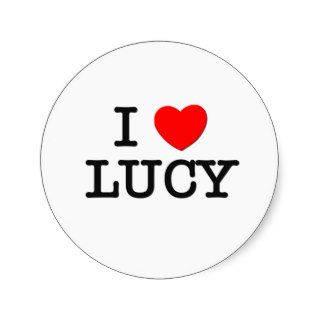 I Love Lucy Stickers