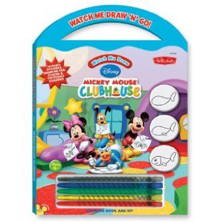 Watch Me Draw 'n' Go: Disney Mickey Mouse Clubhouse Drawing Book & Kit (Watch Me Draw 'n' Go Books & Kits): Disney Storybook Artists: 9781600581076: Books